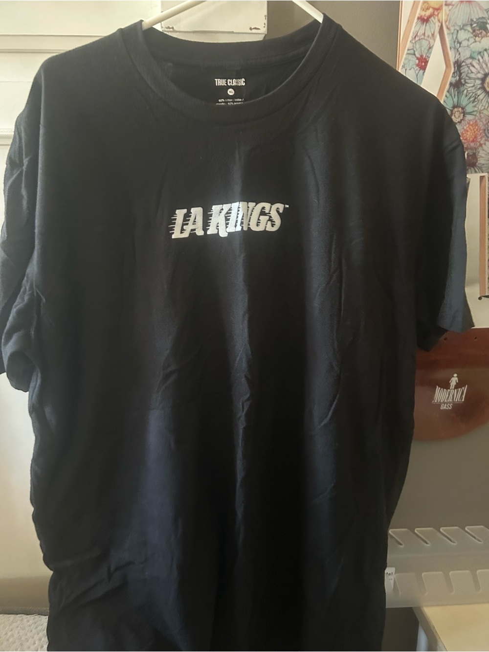 TRUE CLASSIC LA KINGS Black T-Shirt size xl as is condition